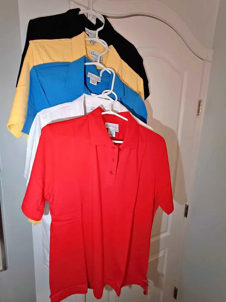 🧡 NEW 100% Cotton Polo Shirts & 3/4 Sleeve shirts thumbnail