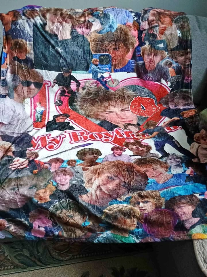 photo collage blanket