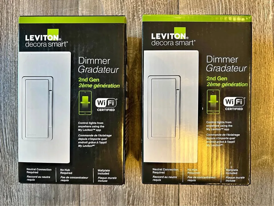 2 Leviton Decora Smart Dimmer Switch thumbnail