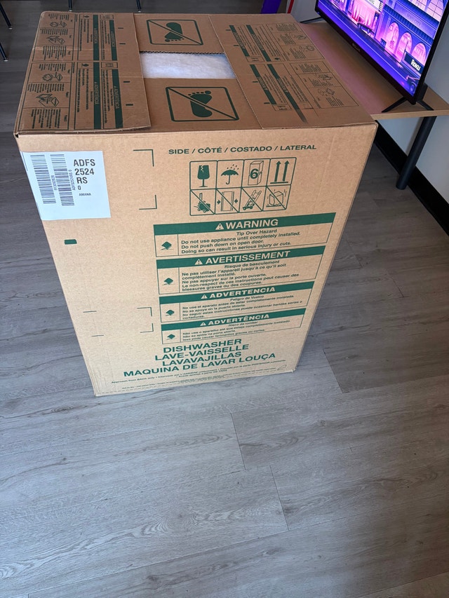 Brand New Amana Dishwasher – ADFS2524RS – Stainless Steel - photo 3