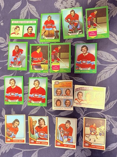 1974-75-76 OPC Montreal Canadiens 16 Card Lot