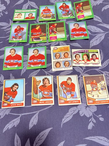 1974-75-76 OPC Montreal Canadiens 16 Card Lot - photo 4