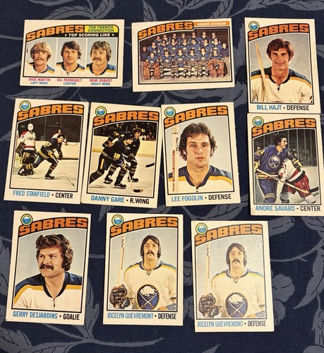 1976-77 Sabres 10 Card Lot Includes French Connection