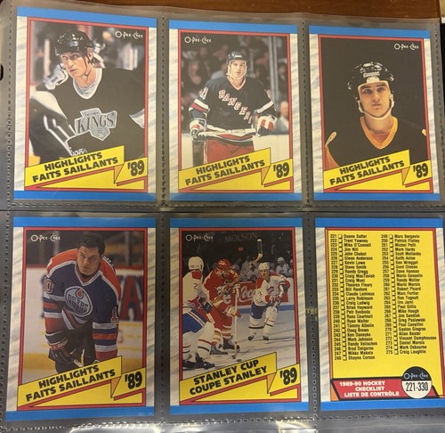 1989-90 OPC & Topps Complete Sets (Gretzky Lemieux Sakic) - photo 3