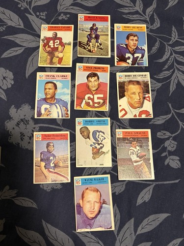 1966 NFL Philadelphia Football 10 Card Lot