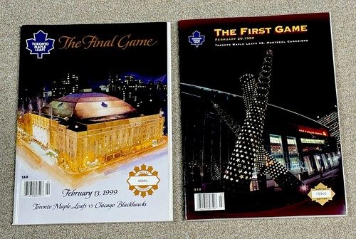 1999 Toronto Maple Leaf Gardens Final & First ACC Game Programs