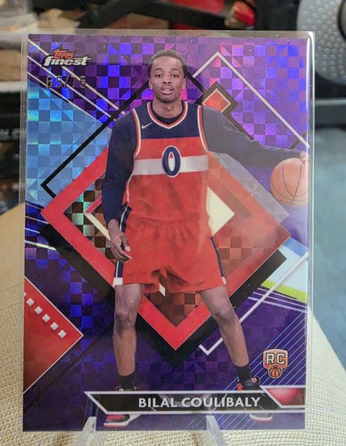 2023-24 Finest Purple Checkerboard Refractor 65/75 Bilal Couliba