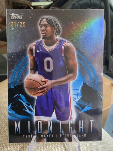 Tyrese Maxey 2023-24 Topps Midnight Basketball MOONRISE 21/25
