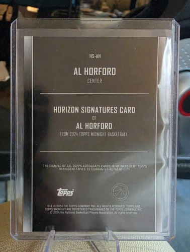 Topps 2023-24 Midnight Al Horford Celtics Horizon Signatures Aut - photo 2