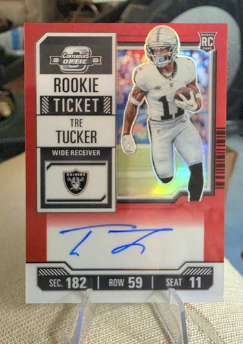 2023 Panini Contenders Optic Red Prizm Tre Tucker RC /175