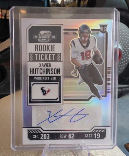 2023 Panini Contenders Optic Rookie Ticket #206 Xavier Hutchinso