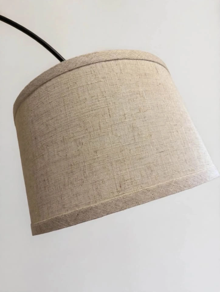 71in 350° Rotatable Arc Floor Lamp - Linen Shade - photo 4