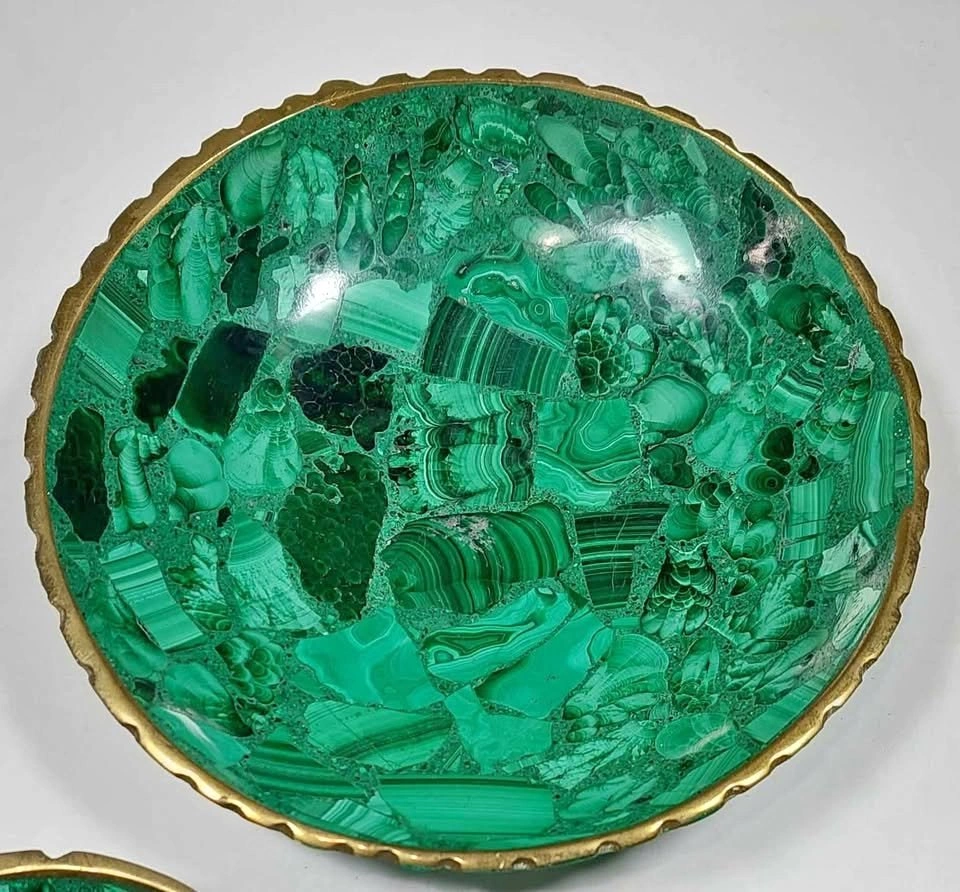 Solid Natural Malachite plate