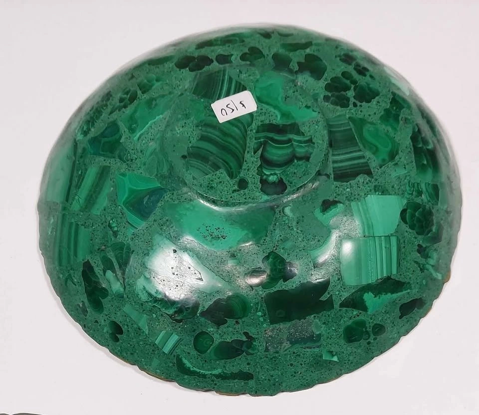 Solid Natural Malachite plate - photo 3