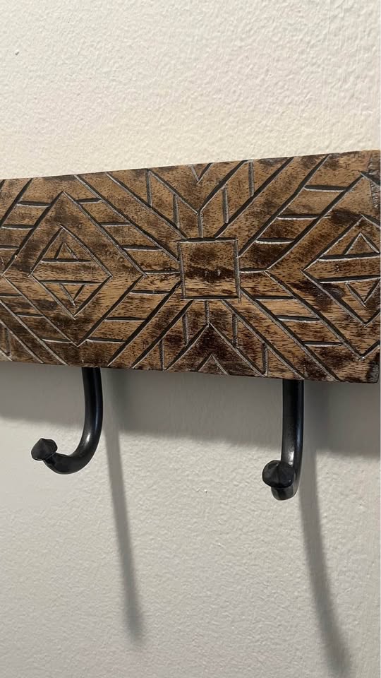 Wood coat rack wall mount - photo 2