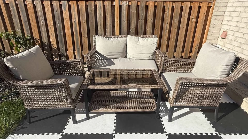 4-Piece Wicker Outdoor Patio Furniture Set - photo 2