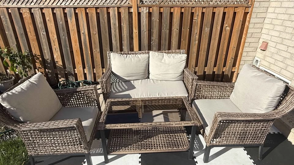 4-Piece Wicker Outdoor Patio Furniture Set - photo 3
