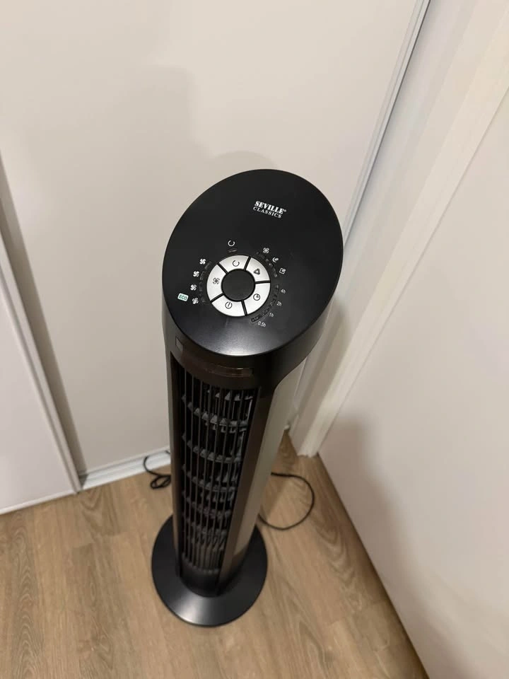 Seville Classics Tower Fan (With Remote) - Black - photo 3