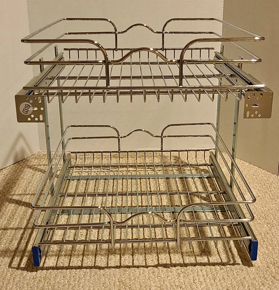 Rev-A-Shelf Two-Tier Pull-Out Organizer - 17.75 x 19 x 22-in