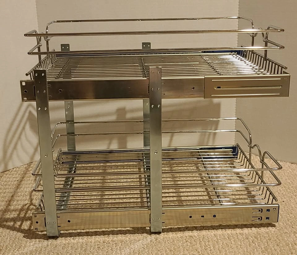 Rev-A-Shelf Two-Tier Pull-Out Organizer - 17.75 x 19 x 22-in - photo 2