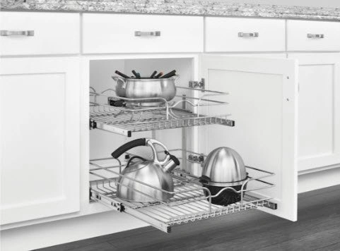 Rev-A-Shelf Two-Tier Pull-Out Organizer - 17.75 x 19 x 22-in - photo 3