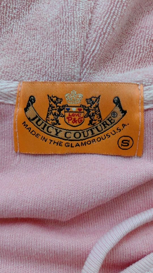 Juicy Couture Pink Velour Hoodie Size Small - photo 3
