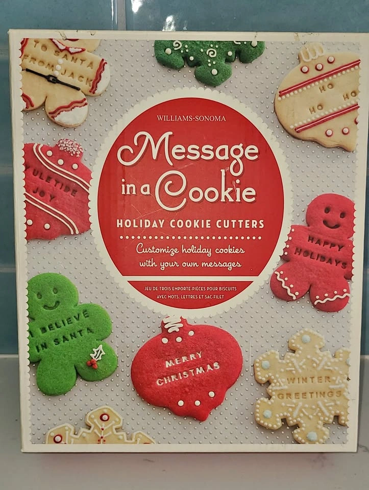 William Sonoma Christmas Message in a cookie