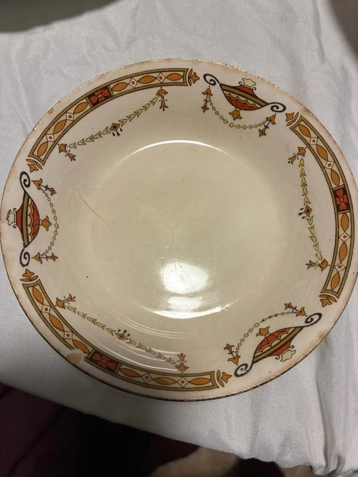 Rare 1920s Art Deco Sampson Bridgwood Coronation Dinnerware - photo 4