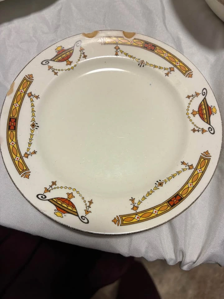 Rare 1920s Art Deco Sampson Bridgwood Coronation Dinnerware - photo 5
