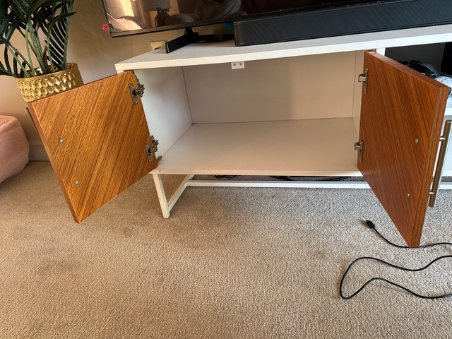 TV Stand with Open Shelves and Storage Cupboard - photo 3