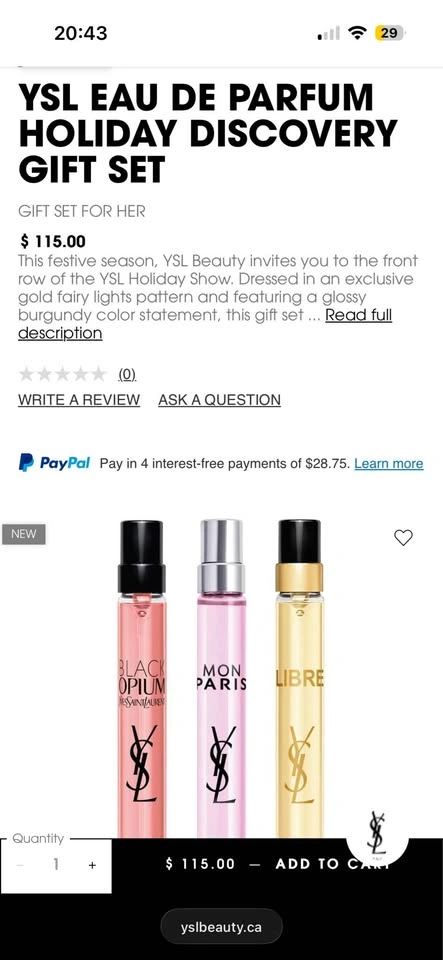 YSL PERFUME DISCOVERY GIFT SET 10ml*3 - photo 5