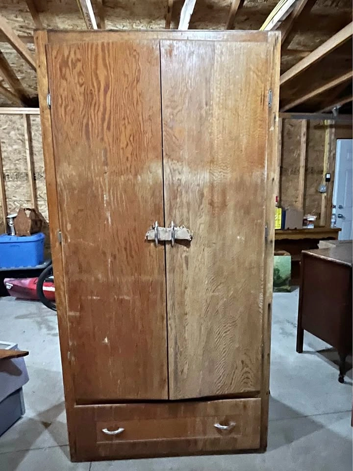Giant wooden wardrobe