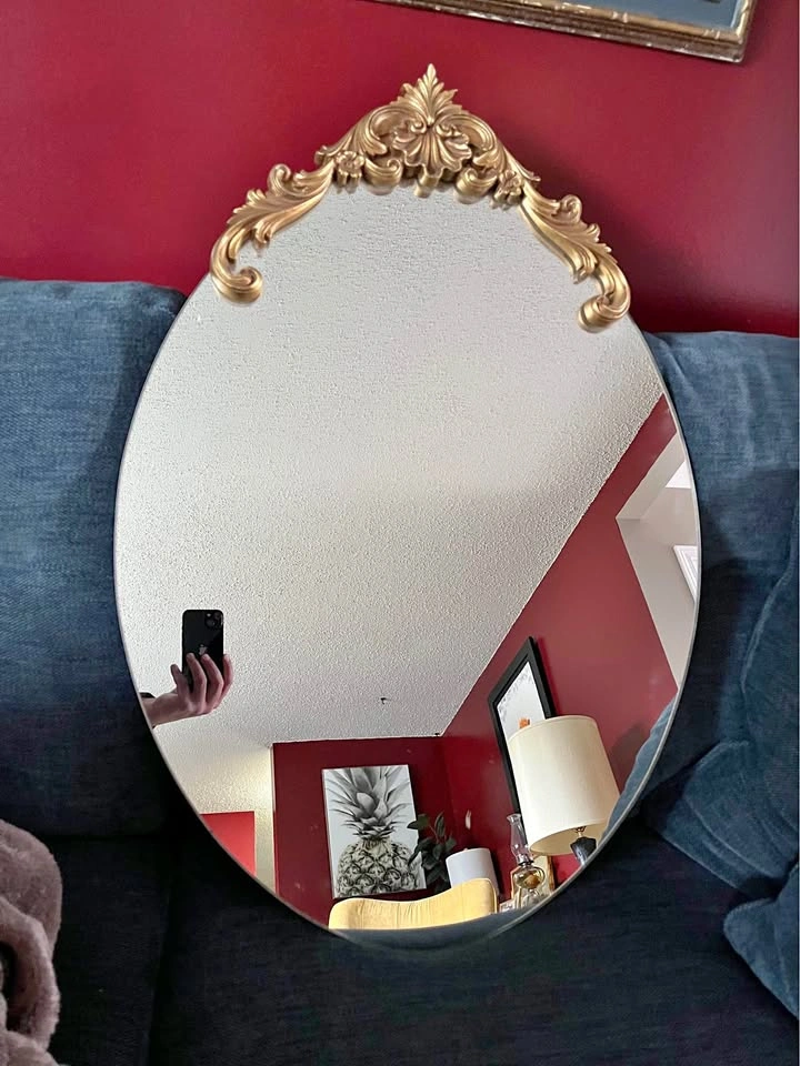 Vintage oval mirror