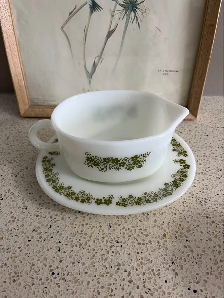 Pyrex crazy daisy cream & sugar and gravy boat - photo 2