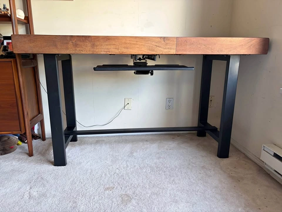 Solid wood beam desk/bar/console table