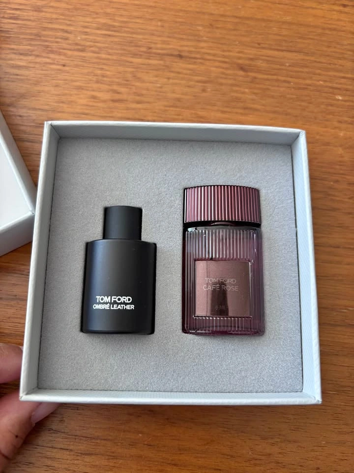 Tom Ford Fragrance Set – Ombré Leather & Café Rose