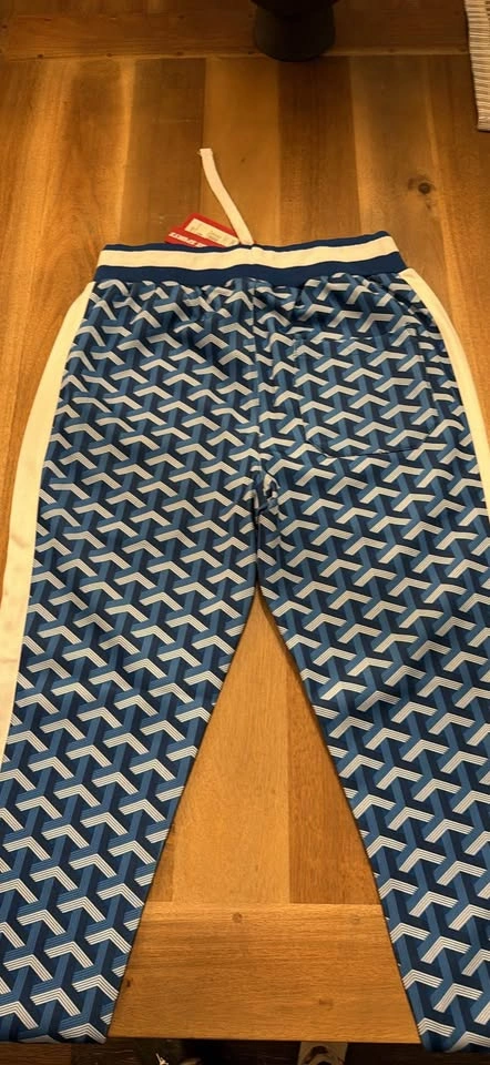 New Victorious Royal Blue Geometric Track Pants S and M - photo 4