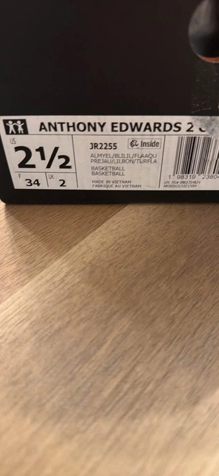 adidas Anthony Edwards 2 Low Size 2.5US - photo 4