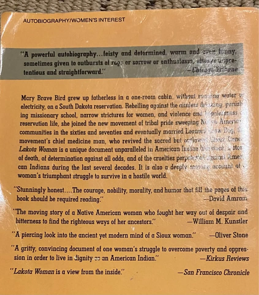 Lakota Woman Paperback Book by Mary Crow Dog - photo 2
