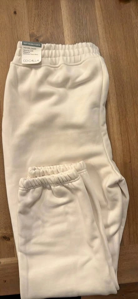 New CALIA Soft Scuba Fleece Large High-Rise Jogger