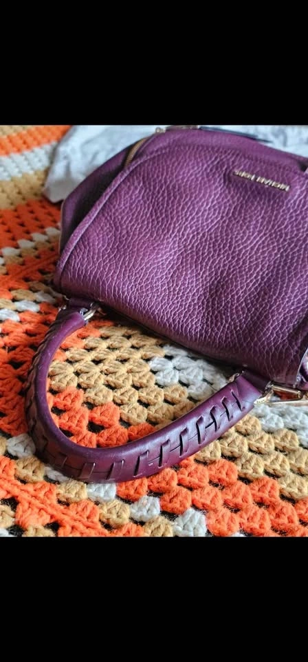 Michael Kors Purple Pebbled Leather Backpack Bag - photo 5