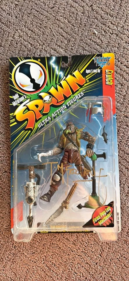Autographed Todd McFarlane Spawn Series 7 Crutch Figure