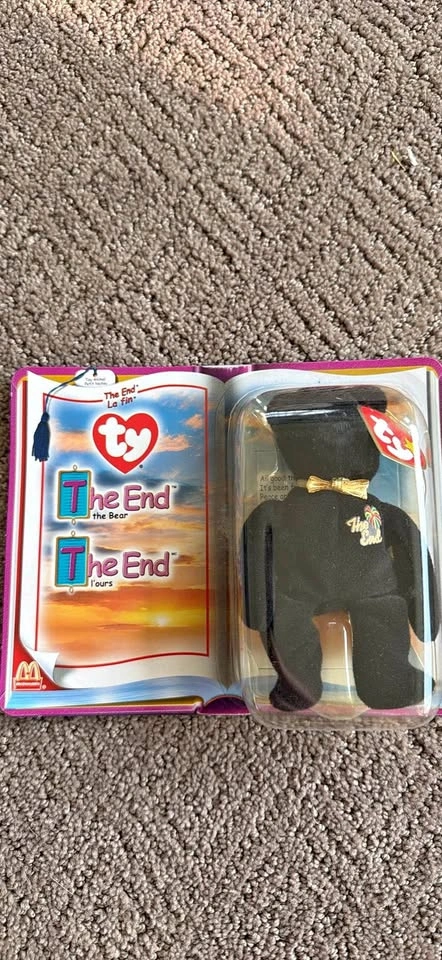 Ty Teenie Beanie Babies 2000 The End Bear