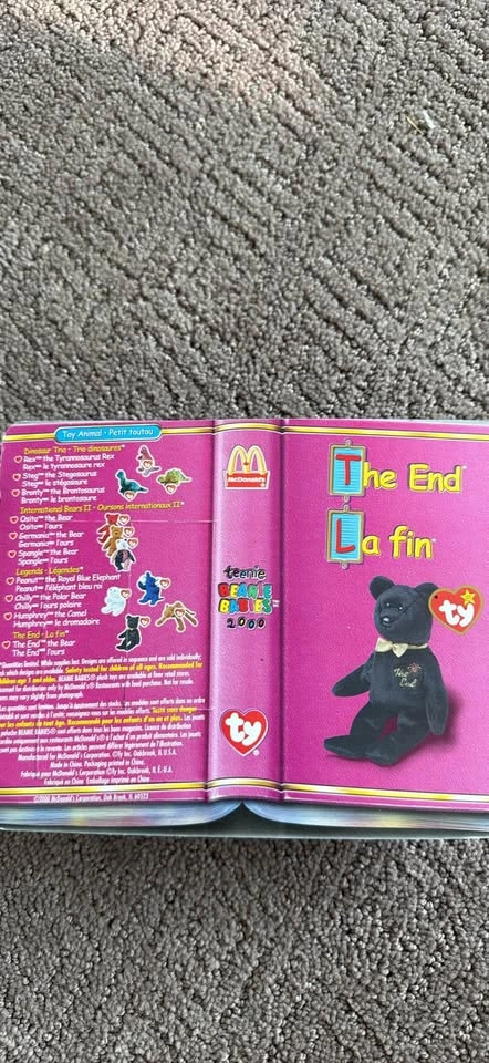 Ty Teenie Beanie Babies 2000 The End Bear - photo 2