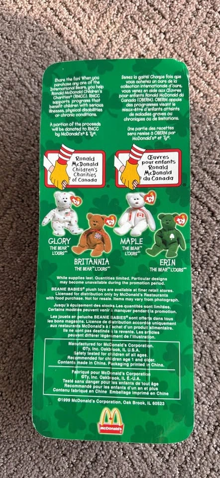 Ty Beanie Babies Erin the Bear - photo 2
