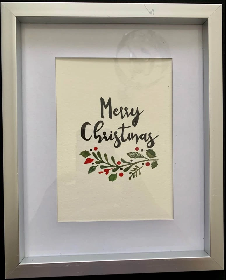 Set of 3 Framed Christmas Gnome Art Prints - photo 2