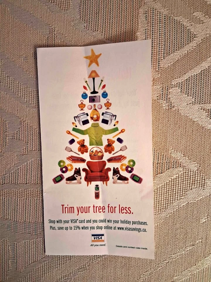 Collectible 2001 Visa Advertisement Paper Ephemera