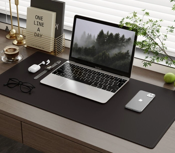 PU Leather Desk Mat 40 x 80 cm Extra Large Mouse Pad - photo 4