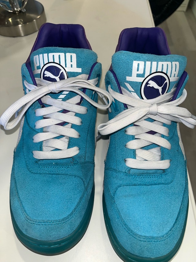 Puma Palace Guard Queen City ("Blue Atoll") basketball sneakers