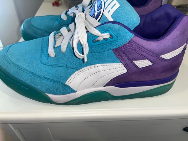Puma Palace Guard Queen City ("Blue Atoll") basketball sneakers - photo 2